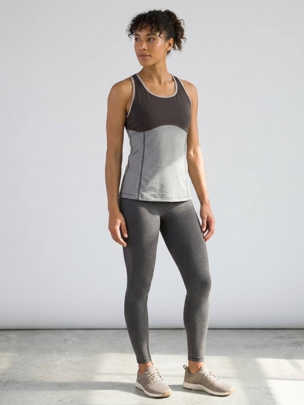 Prana Brown Performance Tank Size Small